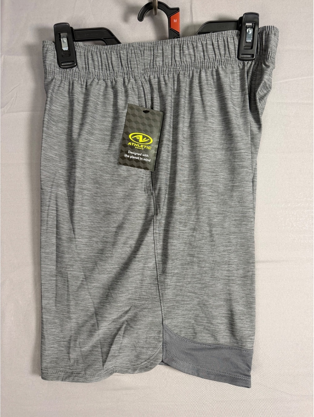 Athletic Works Knit Jersey Shorts Size M (32/34) Heather Grey